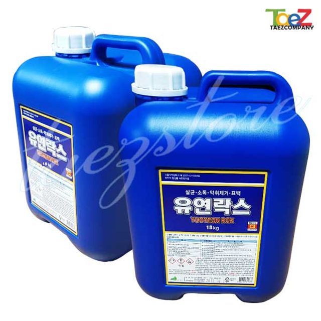 대용량 유연락스 말통 18kg - 살균 소독제 액체세제 산업용