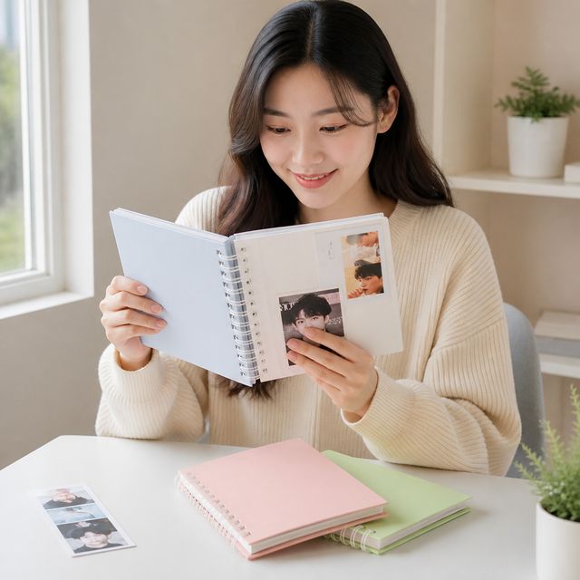 네컷 사진 앨범 무지 바인더 수집첩