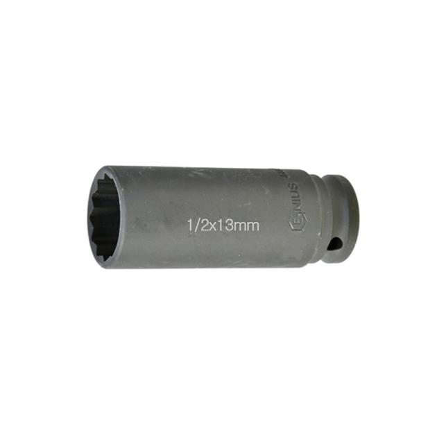 지니어스 날씬형 롱임팩트소켓 12각 1/2x13mm