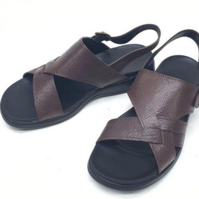 남성 가죽 샌들 편안한 쿠션 수제화 신사 여름 데일리 신발