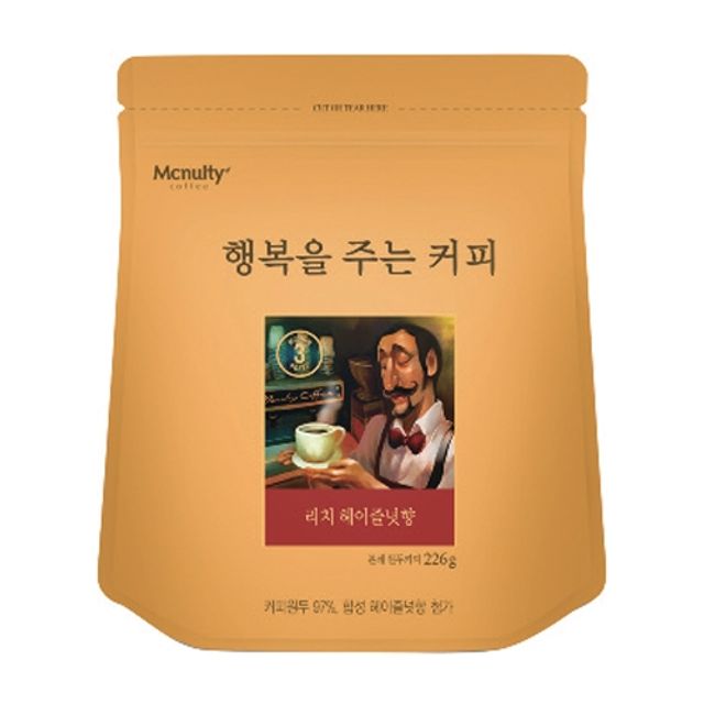 맥널티)분쇄커피(헤이즐넛/226g)
