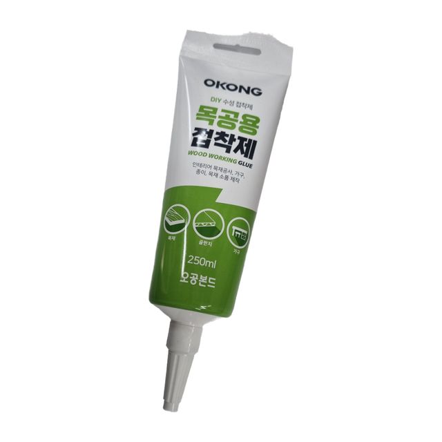 오공 수성 접착제 목공용 250ML 목재공사 종이 제작용