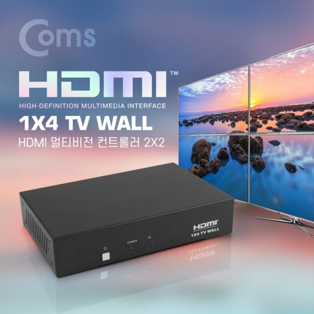 Coms HDMI 멀티비젼1 x 4 DID 비디오월 FHD TV WALL