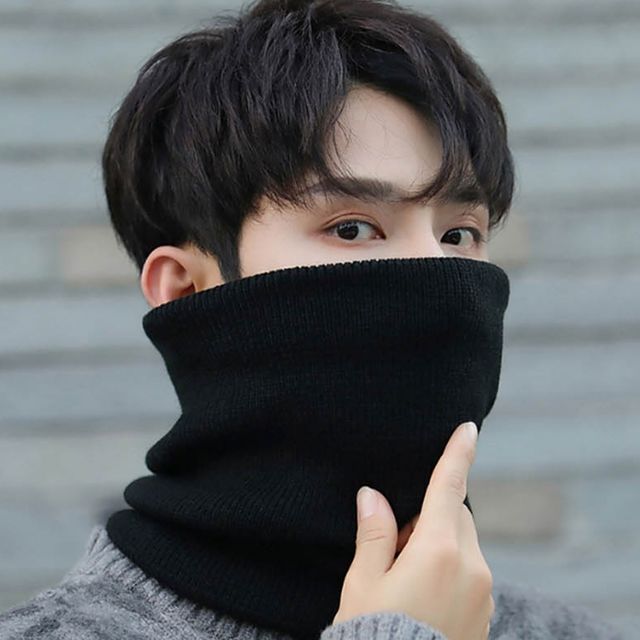 남녀공용 4컬러 겨울 벨벳 넥밴드 보온 융털 넥워머