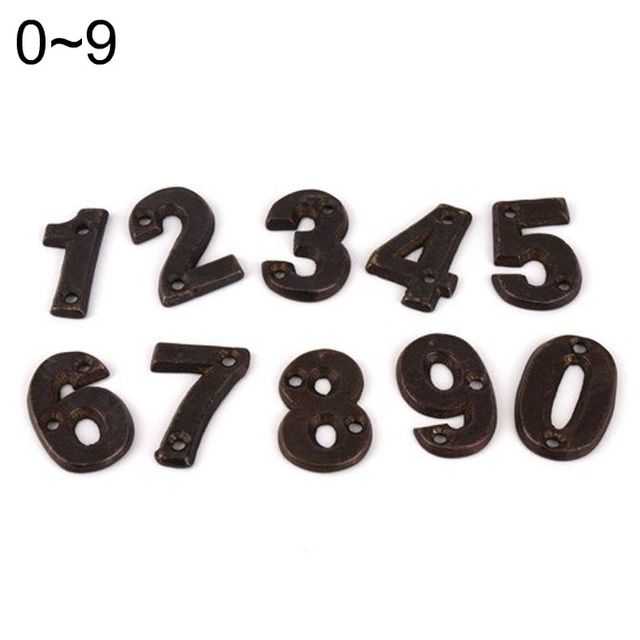 주물장식 숫자 0~9 세트 인테리어 소품