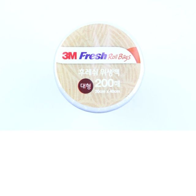 3M 후레쉬롤백 대형 200매 위생비닐 롤팩 식품보관용