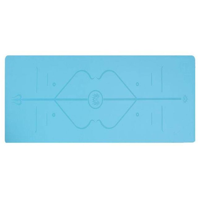 TBZ 논슬립 PU-고무 요가매트 183x68cm 5mm 스카이 홈짐