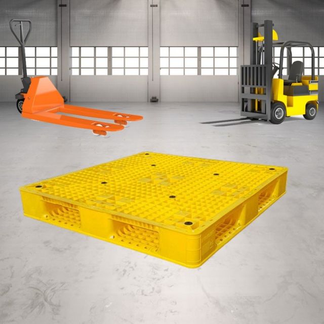 핸드파렛트 1100x1100x150 16kg 플라스틱 지게차용 창고깔판 빠레트