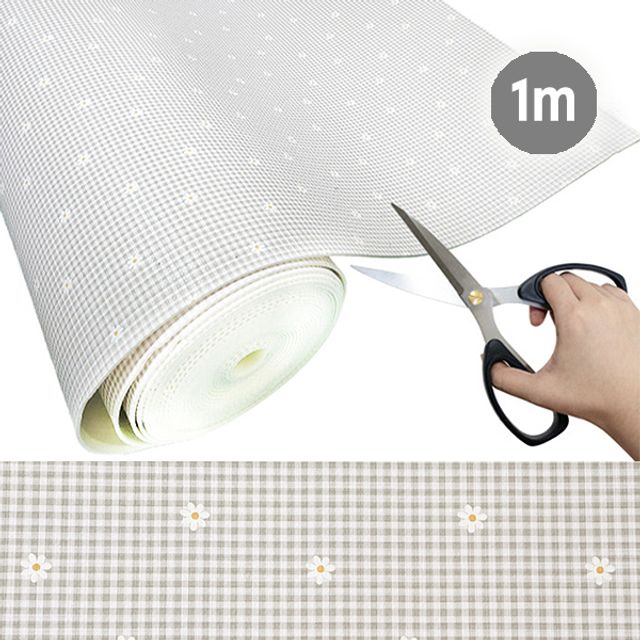 슈마켓 잘라쓰는 보온매트 체크꽃 200cmx1m