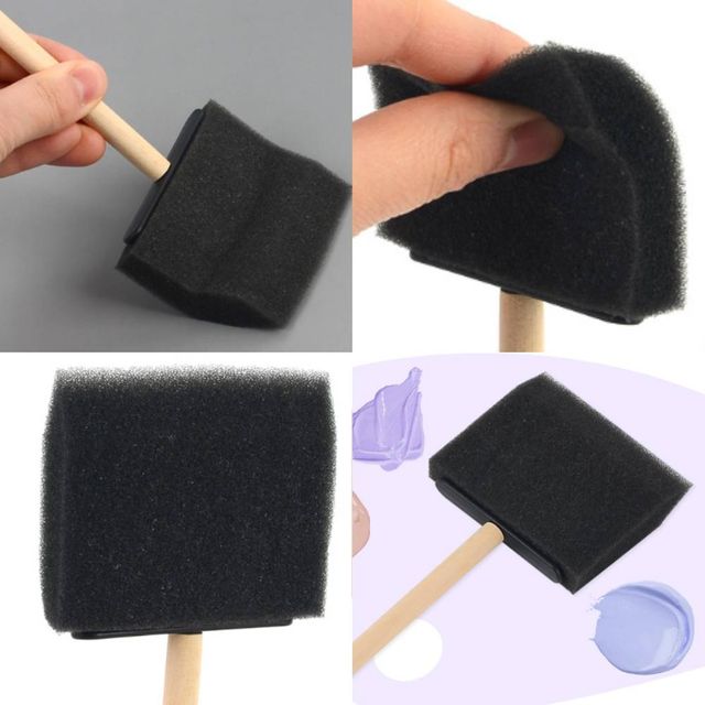스폰지 붓 7.5cm 유아용붓 어린이집미술교구 물감붓