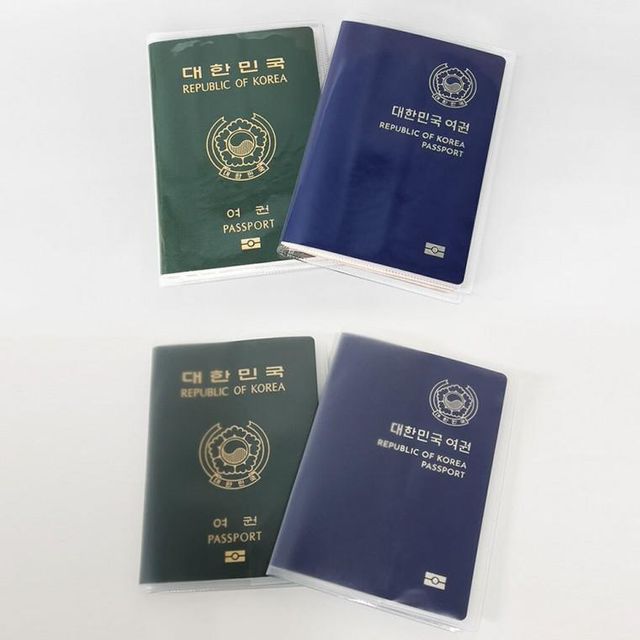 여권 케이스 커버 PVC 반투명 지갑 카드수납 신