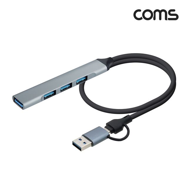 4 IN 2 꼬리물기 멀티허브 4포트 Type C USB 4Port USB 2.0 3Port USB 3.0 1Port