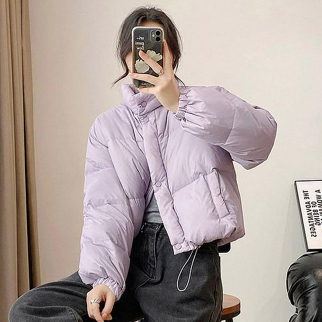 크롭 파카 겨울 코트 보온 다운패딩 박스핏 신상 다운