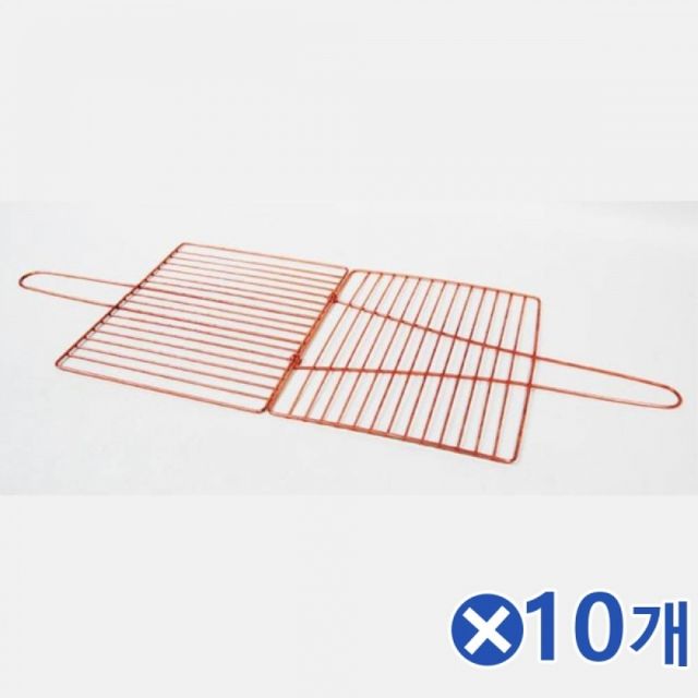 WL 동도금코팅 석쇠(25X20cm) 생선구이 그릴 구이판 10개
