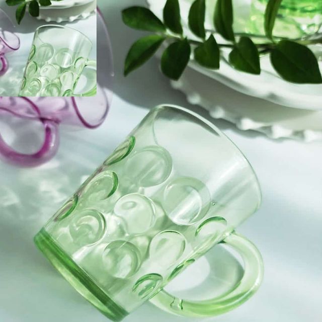물방울 손잡이컵 대 350ml 플라스틱컵 플라스틱물컵 음료수컵 어린이물컵