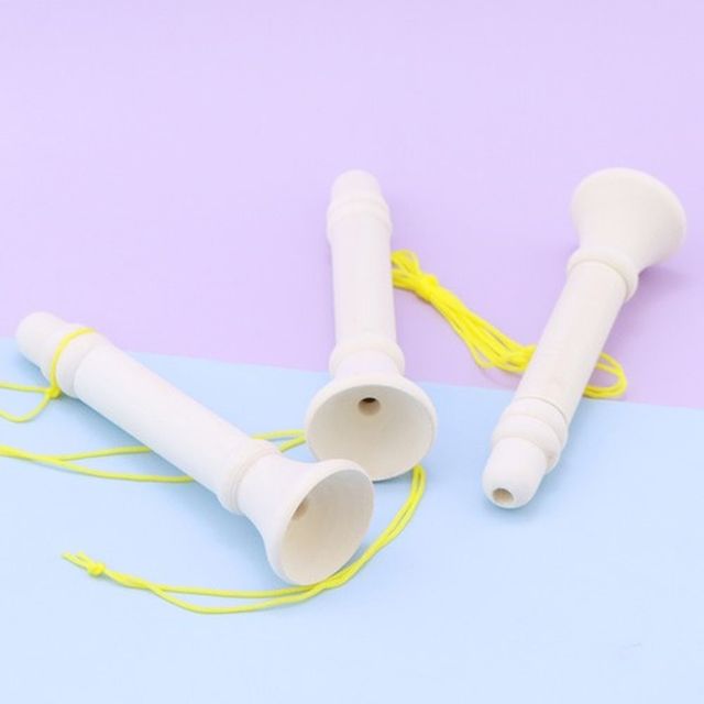 STELLA (스텔라) 악기 나무피리+목걸이줄 열개입x