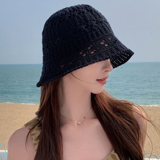 여름 버킷햇 썸머 니트 벙거지 햇빛 청순 차단 모자