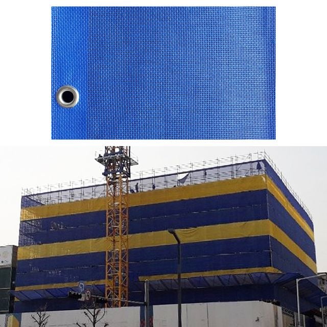 매쉬 PVC 수직 비계망, 안전 보호망 1.85x20M