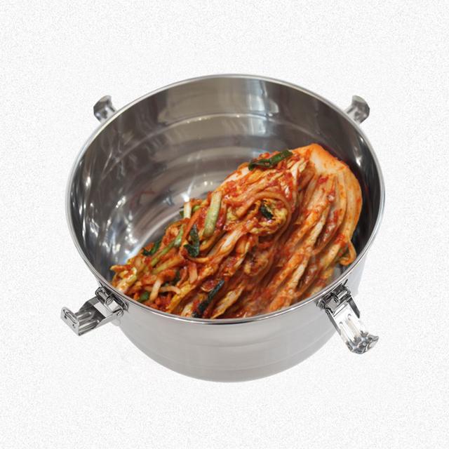 반도 원형 김치통 중 사이즈 업소용 가정용 밀폐 용기