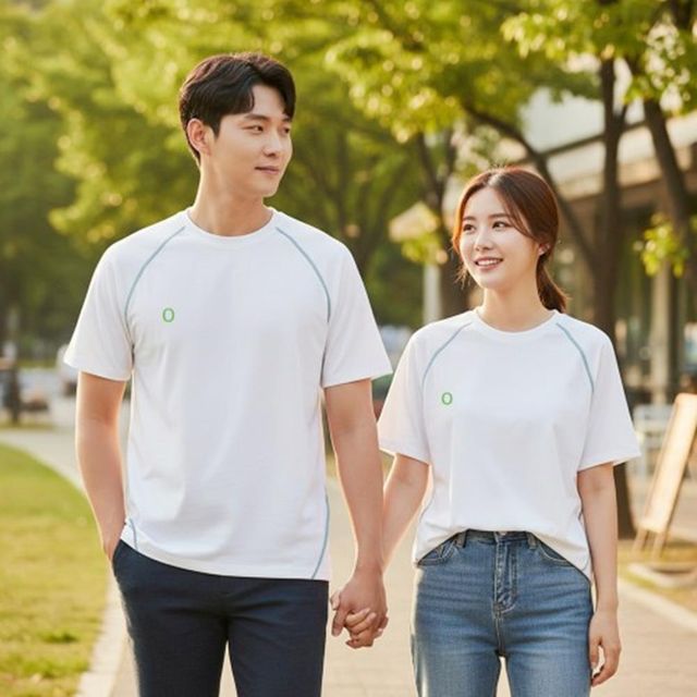 남녀공용 반팔 남자친구 빅사이즈 남성티셔츠 반팔티