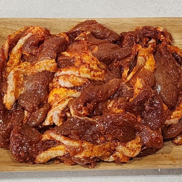국내산 오리 주물럭 불고기 냉장오리고기 볶음용슬라이스 400g 가정식반찬