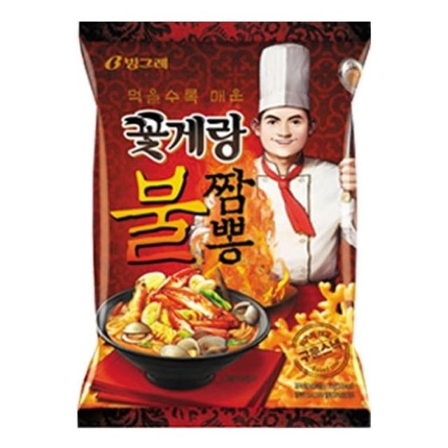 빙그레 꽃게랑 불짬뽕 70g