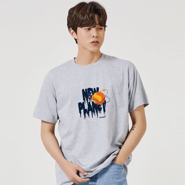 키밍 행성 우주 NEW PLANET 그래픽 캐쥬얼 반팔티