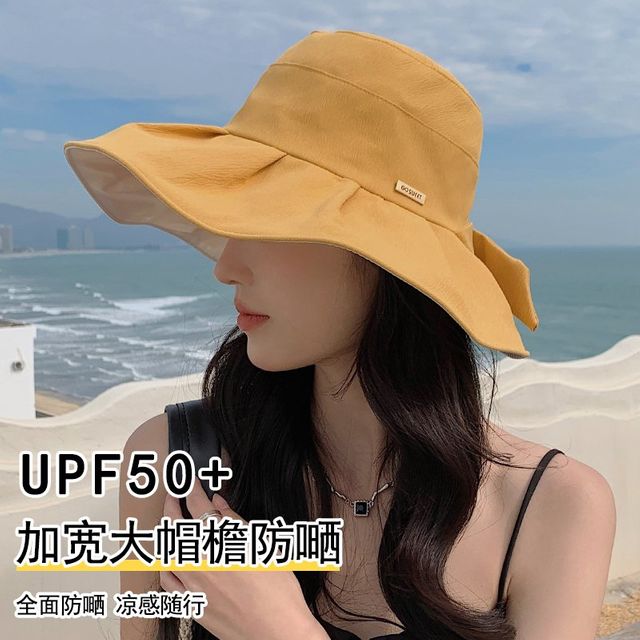 여성 신상 선바이저 모자 큰처마 어부모자