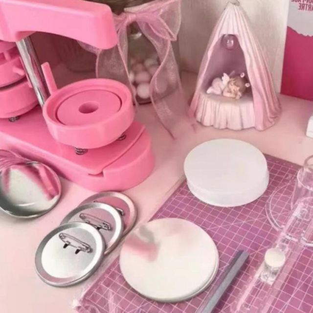 메탈 원형 뱃지 핀버튼 DIY 58MM 기계 튼튼한 제작