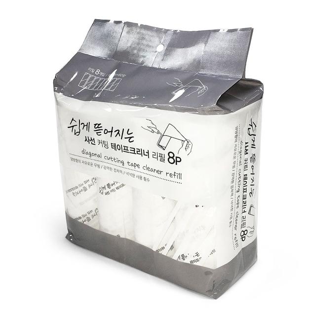 사선 커팅 테이프크리너 리필 8P