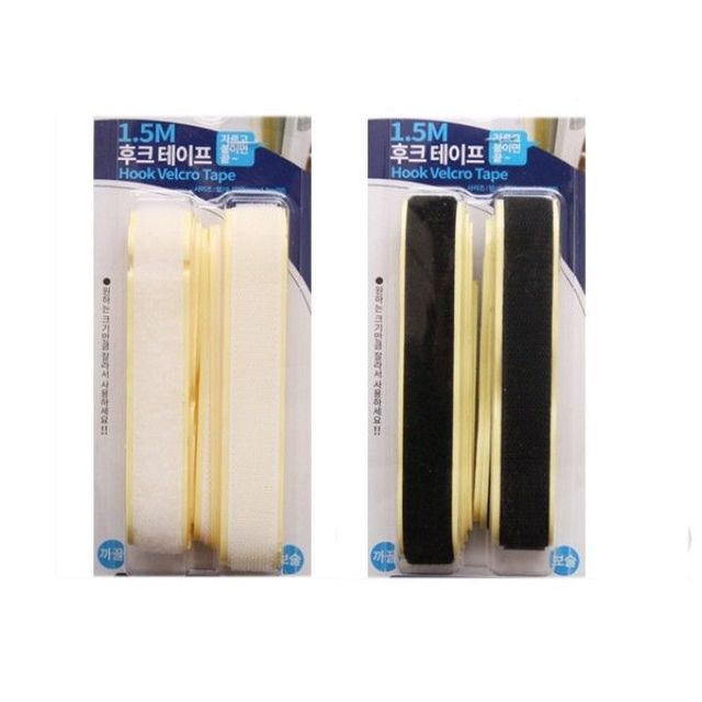 후크 찍찍이 테이프 1.5M 1개 다용도 테잎 부착식