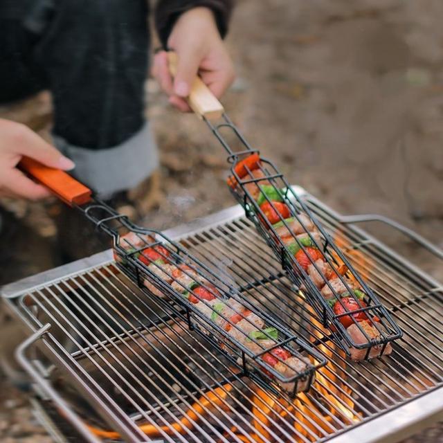 BBQ 핫도그 바베큐 꼬치 숯불구이 직화 철소재 캠핑