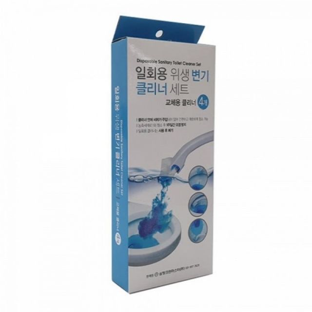 변기세정제 일회용 위생 클리너 리필 4P 욕실 청소용품