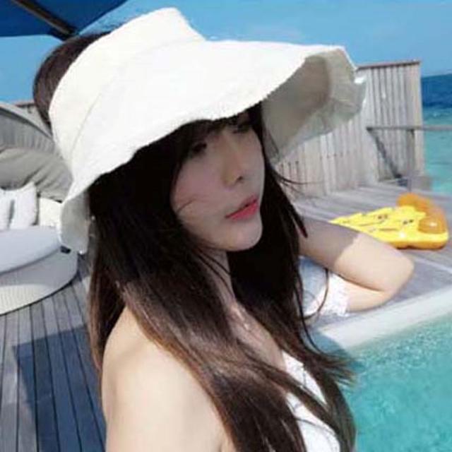 여성 여름철 햇빛 차단 돌돌 패션 데일리 린넨모자