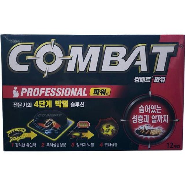 바퀴살충제 컴배트 파워형 작은바퀴용 1.5gx12개