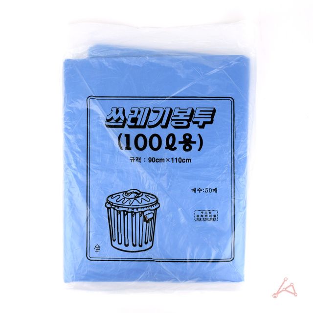 재활용 쓰레기봉투 재활용봉투100l 비닐봉투 50매 파