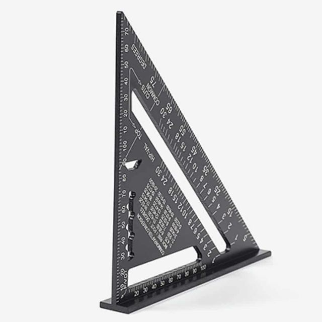 목공용 삼각자(18cm) 목공용직각자 알루미늄삼각자