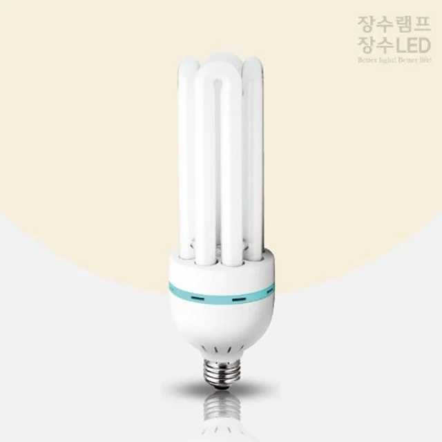장수램프 고와트 삼파장 EL 형광다마 55W 전구색 E26