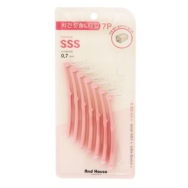 혜명몰 덴탈 치간칫솔 L형 7P SSS 덴탈치간칫솔 치아사이칫솔 치간칫솔국산 임플란트치간칫솔 치석제거칫솔