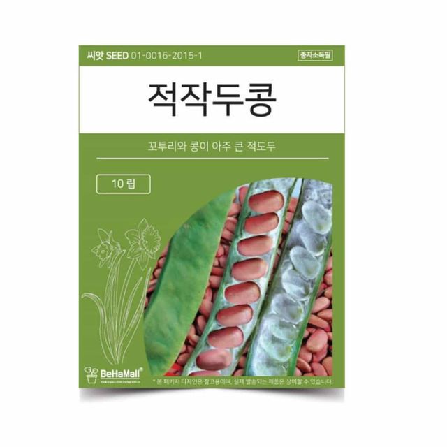 텃밭 채소 씨앗 적 작두콩 작두콩씨앗 채소키우기 텃밭식물