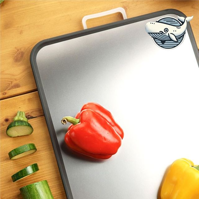 스텐레스 양면 도마 안전 방지 홈 주방 조리