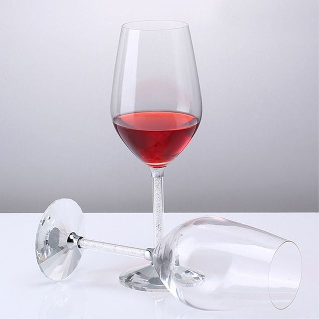 브릴리언트 큐빅 와인잔 2p세트 350ml
