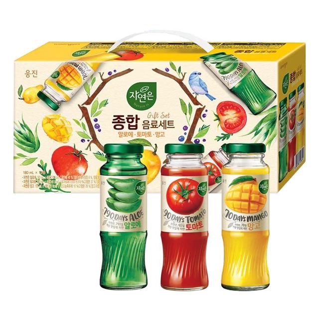 자연은 주스세트 12병(알로에 토마토 망고X4)