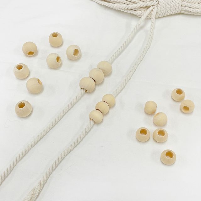 우드 구슬 볼 30mm 마크라메 재료
