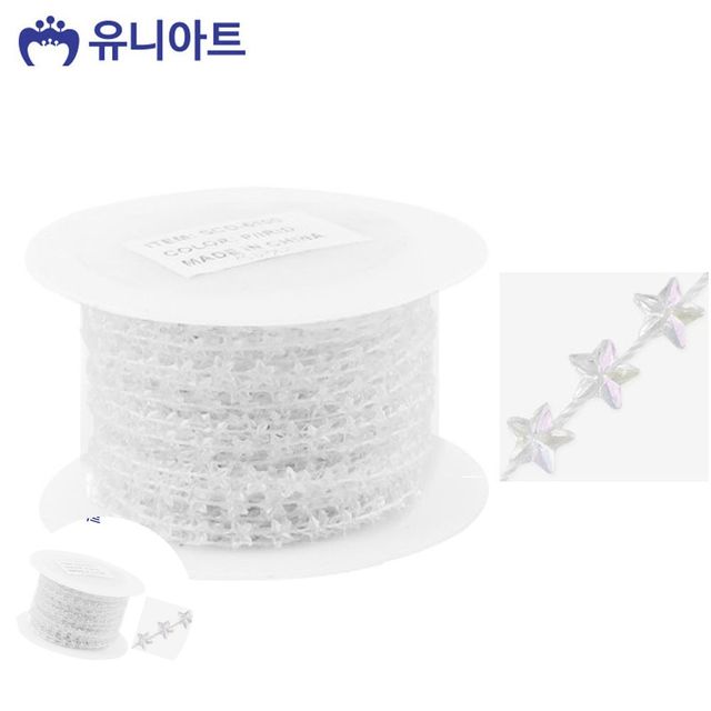 비즈공예팔찌부자재 롤체인비즈 롤체인줄 투명