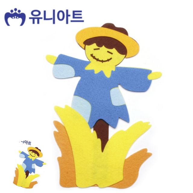 미술수업교구 학교미술교구 펠트 허수아비 130x195mm 1pcs