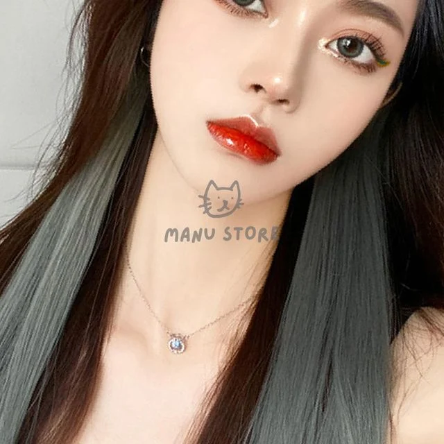 볼륨가발 인모 브릿지 헤어피스 5p세트 애쉬그레이