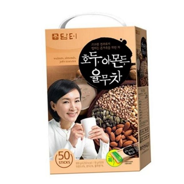 아몬드 견과류 호두 곡물 차 율무