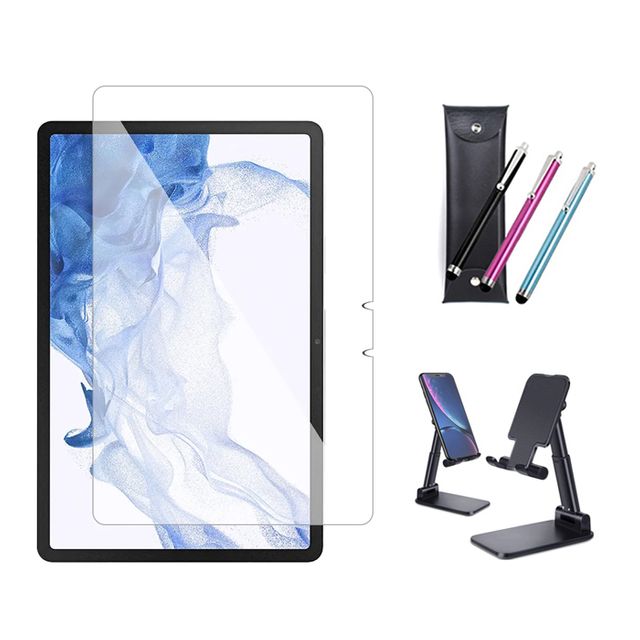 갤럭시탭A 10.1 With S Pen 필름+거치대+심플 세트