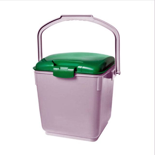 음식물쓰레기통 20L 잠금형 이동 수집통 - 냄새 차단 위생적 보관